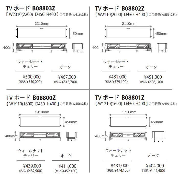 冨士ファニチア　アウラ　テレビボード　サイズ・プライス