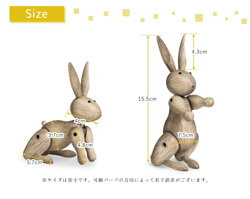 カイ・ボイスンデンマーク　ウサギのサイズ