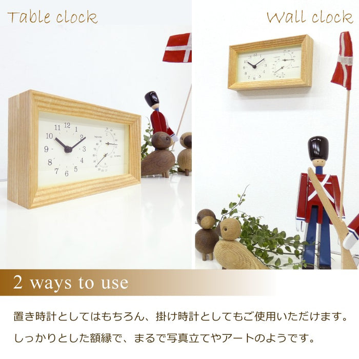 置き時計としてはもちろん、掛け時計としても