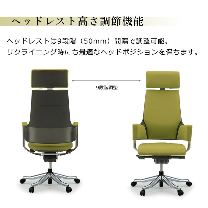 ヘッドレスト高さ調節機能