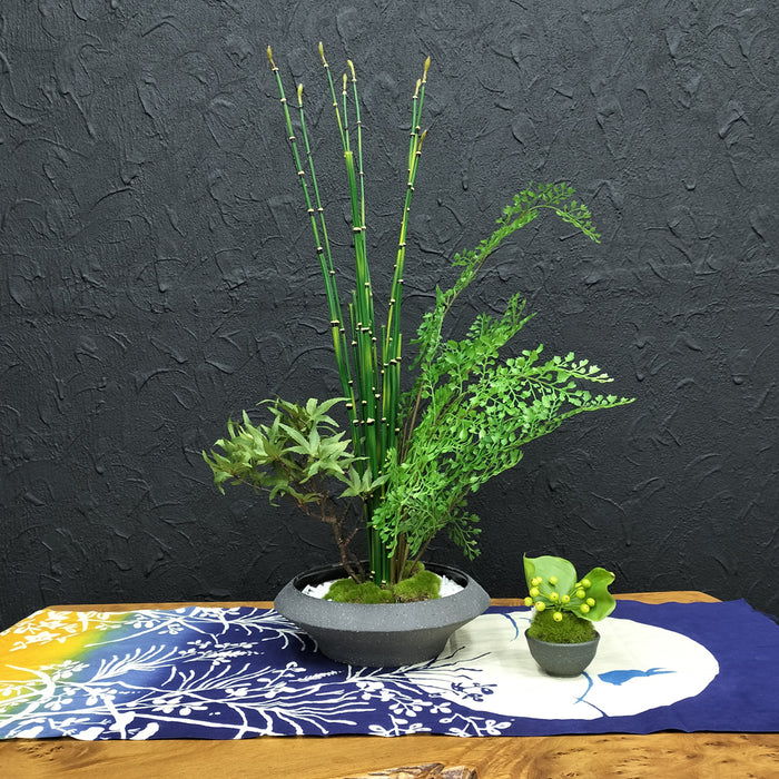 フェイクグリーン [寄せ植え盆栽　平皿/モミジ小] カップボン/CUPBON PRGR-1440　pr-21