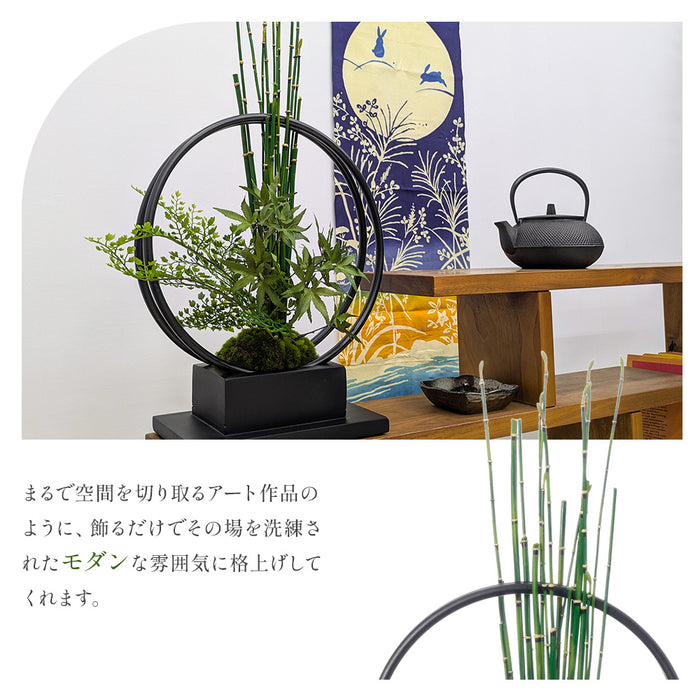 フェイクグリーン [モミジ寄せ植え盆栽 リングベースS] カップボン/CUPBON PRGR-1231　pr-24