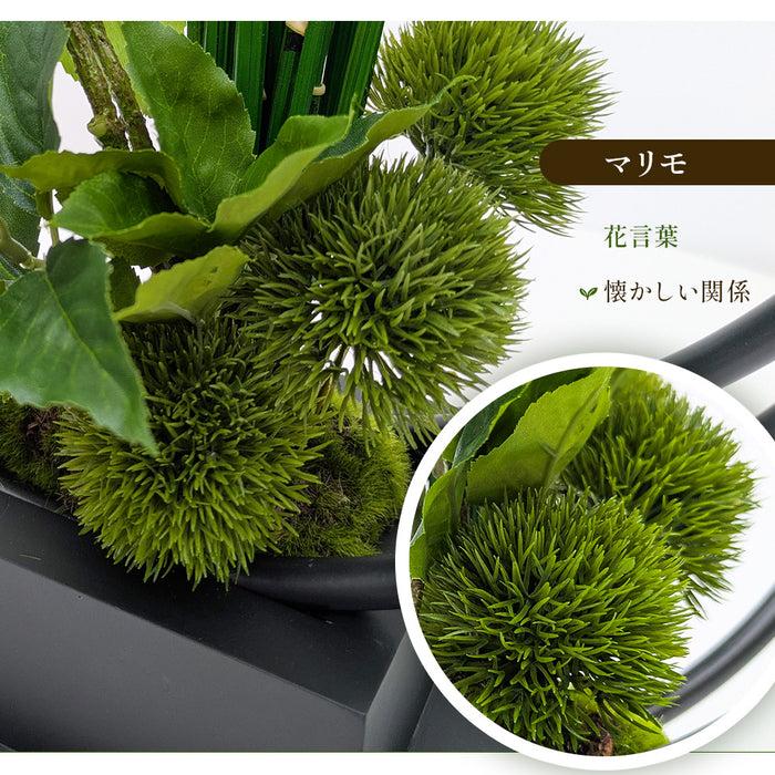 フェイクグリーン [桜の葉寄せ植え盆栽 リングベースS] カップボン/CUPBON PRGR-1231　pr-25