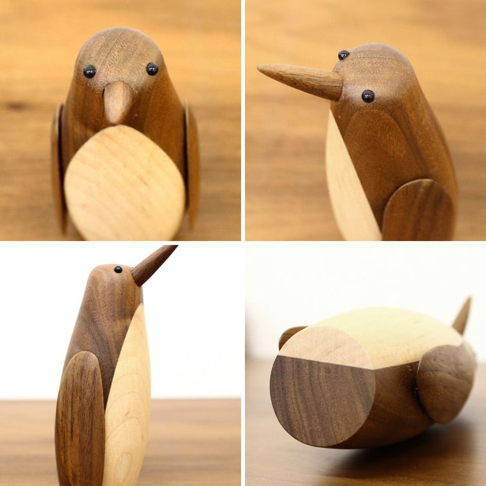 木製オブジェ [ペンギン] ウォールナット メープル 北欧 インテリア雑貨 ロイヤルペット リプロダクト wd-6