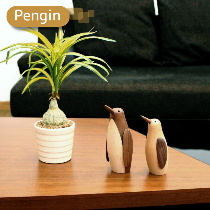 木製オブジェ [ペンギン] ウォールナット メープル 北欧 インテリア雑貨 ロイヤルペット リプロダクト wd-6