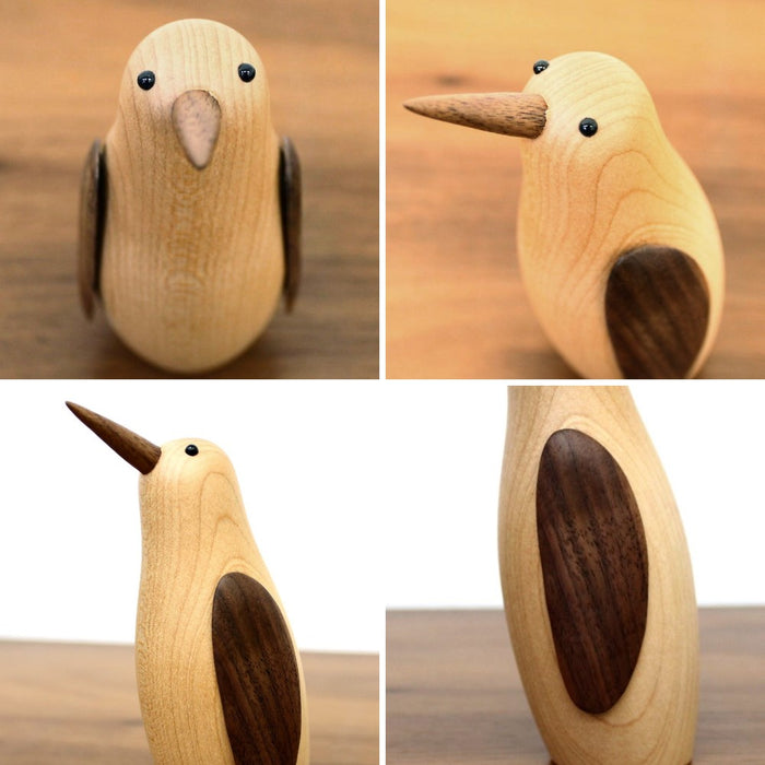 木製オブジェ [ペンギン] ウォールナット メープル 北欧 インテリア雑貨 ロイヤルペット リプロダクト wd-6