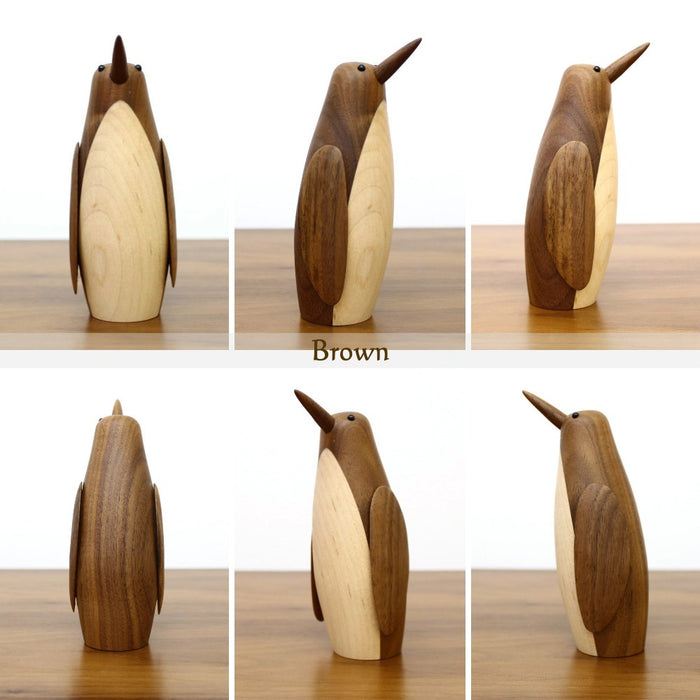 木製オブジェ [ペンギン] ウォールナット メープル 北欧 インテリア雑貨 ロイヤルペット リプロダクト wd-6