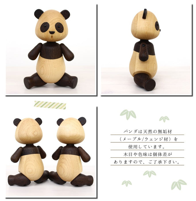 木製オブジェ　パンダの詳細