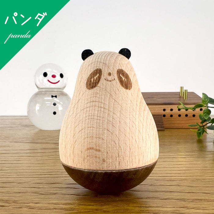 木製 置物 起き上がりこぼし アニマル 木のおもちゃ 北欧 インテリア 雑貨 オブジェ 木製玩具 wd-26